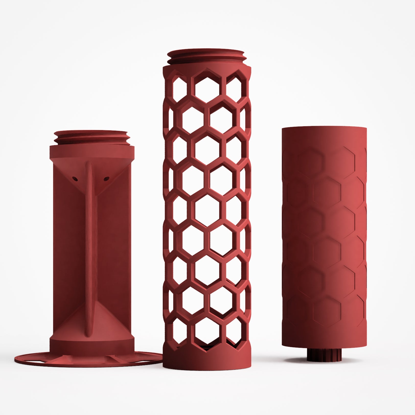 Modulares Pflanzenzubehör – Moss Pole Set "Hexaris" L ⌀6.6 cm