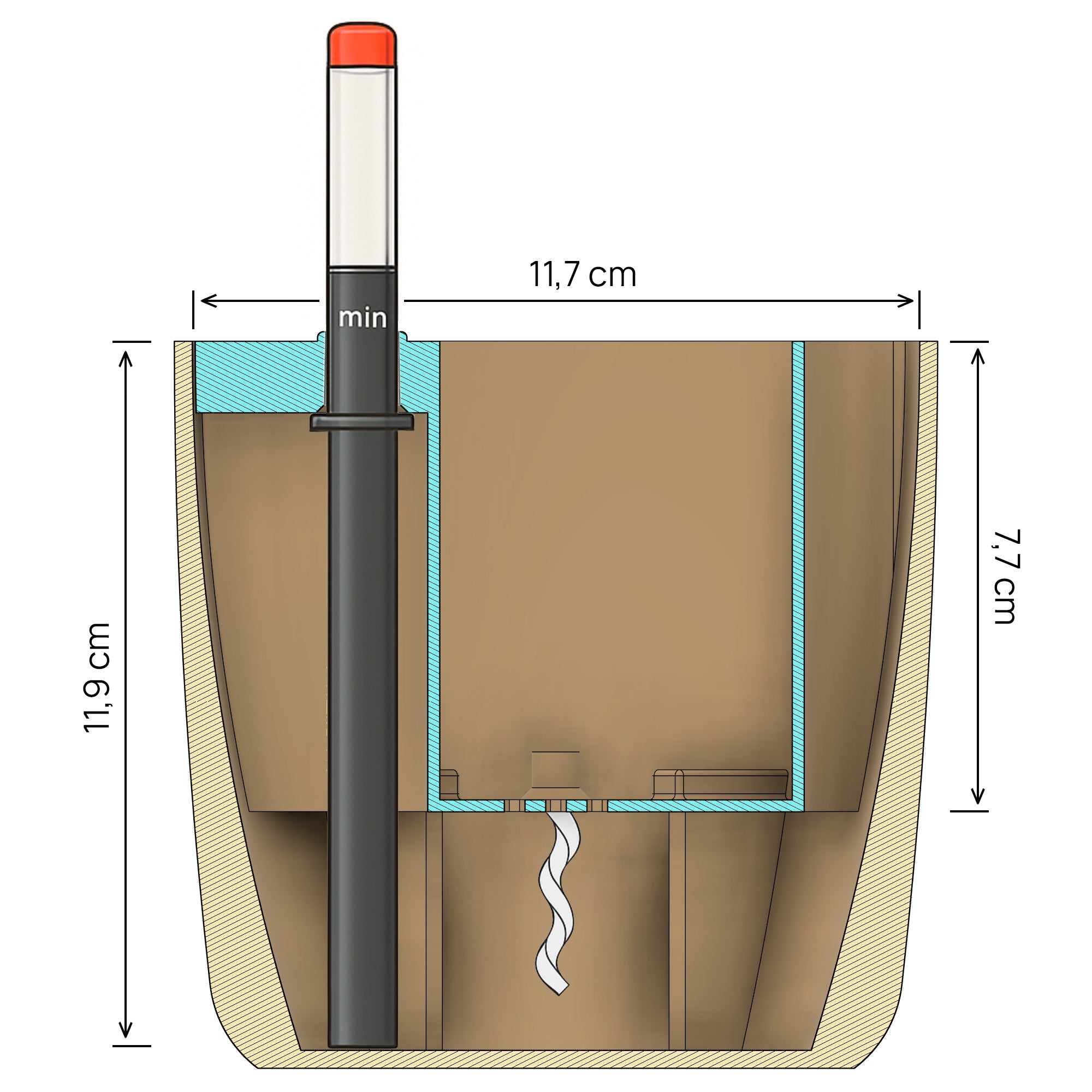 Modulares Pflanzenzubehör – Self Watering Planter "Amazonia" - Image 4